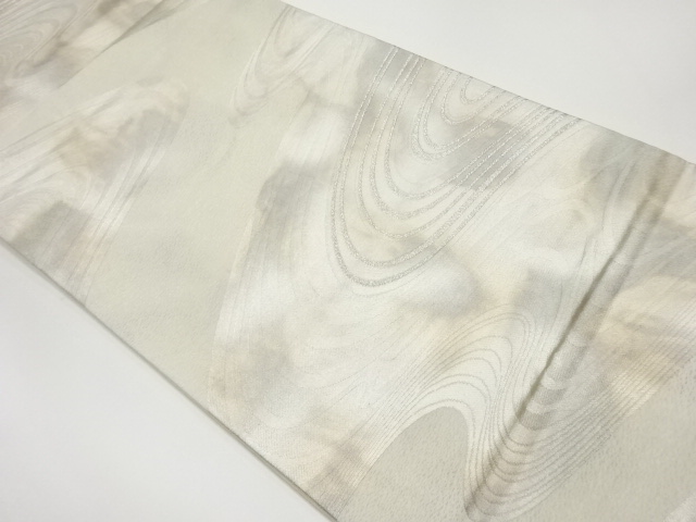 引箔流水模様織出し袋帯